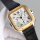 Swiss Replica Cartier Santos XL Chronograph Watch White Dial Yellow Gold Bezel (2)_th.jpg